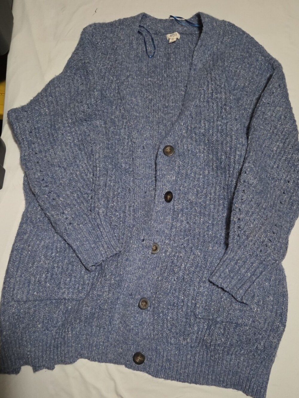 A new approach Women's 1X blue cardigan sweater #28